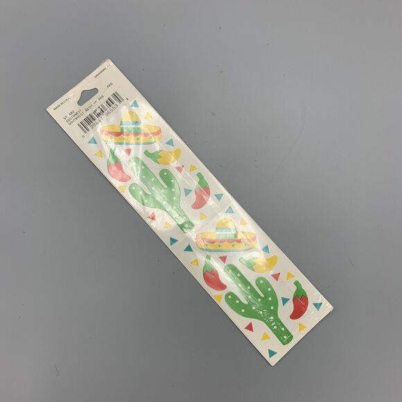 Vtg Frances Meyer Southwest Stickers Cactus 2 Sheet Scrapebooking Crafting NOS - Picture 6 of 7
